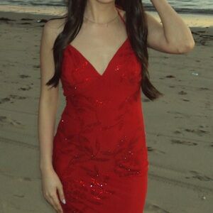 Windsor sexy Red Sequin Dress